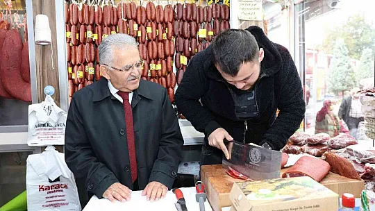 Büyükkılıç'tan, esnaf ziyareti...