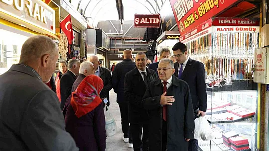 Büyükkılıç'tan, esnaf ziyareti...