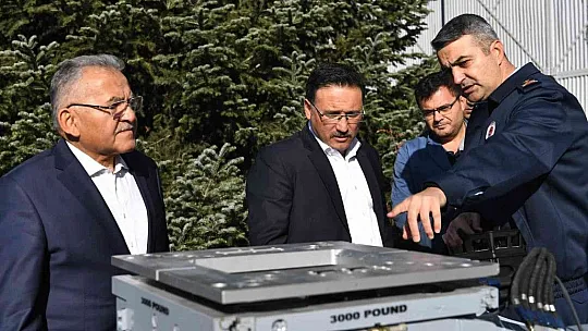 Başkan Büyükkılıç, Rahvan'a bindi, Seyit Onbaşı'yı inceledi