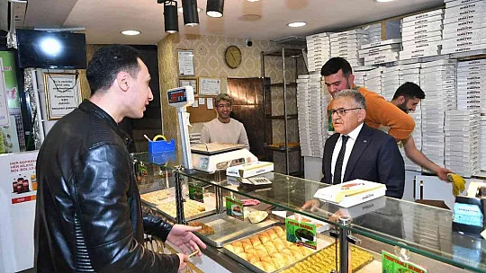 Büyükkılıç'tan esnaf turu