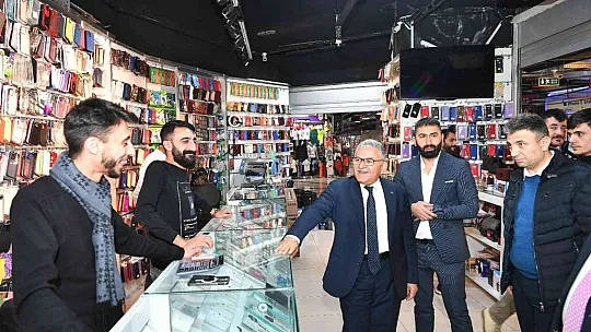 Büyükkılıç'tan esnaf turu