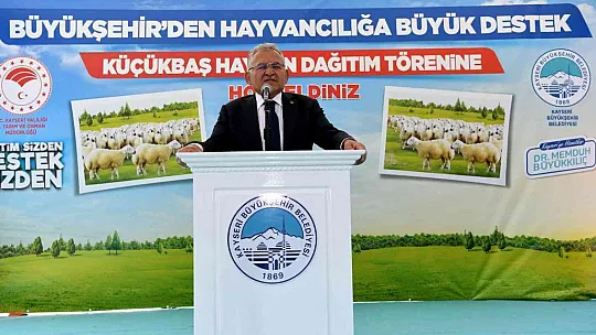 Büyükkılıç: Tarım ve Hayvancılığa 100 Milyon TL'nin üzerinde yatırım yaptık