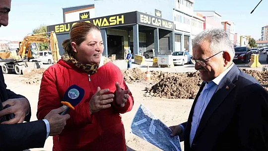 Başkan Büyükkılıç'tan yol yapım çalışmalarına yakın takip