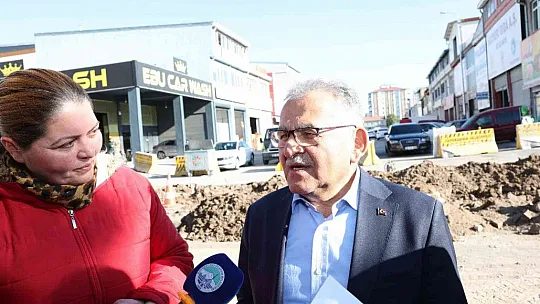 Başkan Büyükkılıç'tan yol yapım çalışmalarına yakın takip
