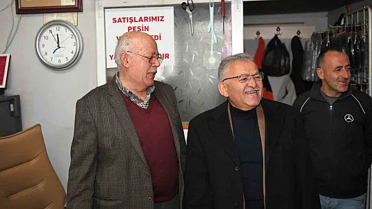 Başkan Büyükkılıç, Tomarza'da esnaf ve vatandaşla buluştu