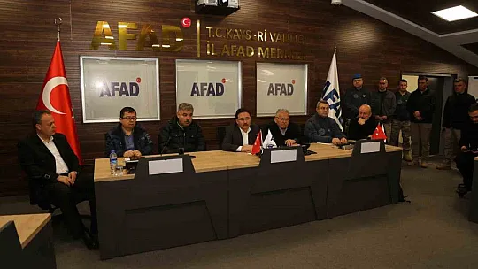 Kayseri'de Kriz Masası kuruldu...