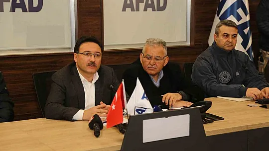 Kayseri'de Kriz Masası kuruldu...