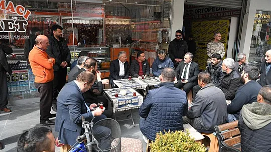 Vali ve Başkan'dan esnaf ziyareti...