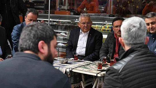 Vali ve Başkan'dan esnaf ziyareti...