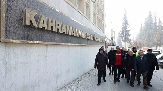 Kayseri heyetinden Kahramanmaraş Belediyesine destek ziyareti