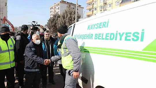 Kayseri heyetinden Kahramanmaraş Belediyesine destek ziyareti