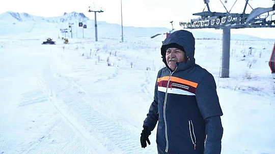 Vali ve Başkan'dan Erciyes incelemesi