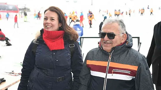 Büyükkılıç, Turistlerle Erciyes'te Buluştu