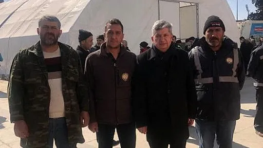 Başkan Altun deprem bölgesinde