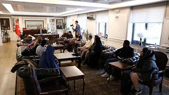 Başkan Palancıoğlu, Erasmus öğrencilerini ağırladı