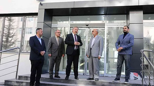Palancıoğlu, Germir'deki öğrenci yurdu inşaatını inceledi