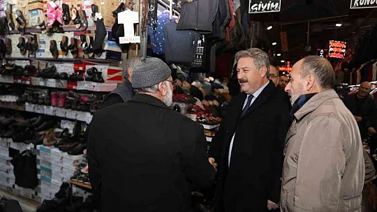Palancıoğlu'dan, çarşı ziyareti: Eski günlerini aratmaması için elimizden geleni yapacağız