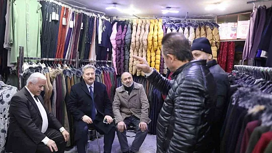 Palancıoğlu'dan, çarşı ziyareti: Eski günlerini aratmaması için elimizden geleni yapacağız