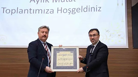 Palancıoğlu, Müftülüğün aylık değerlendirme toplantısına katıldı