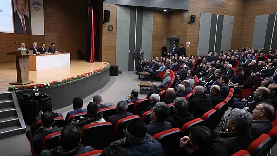 Palancıoğlu, Müftülüğün aylık değerlendirme toplantısına katıldı
