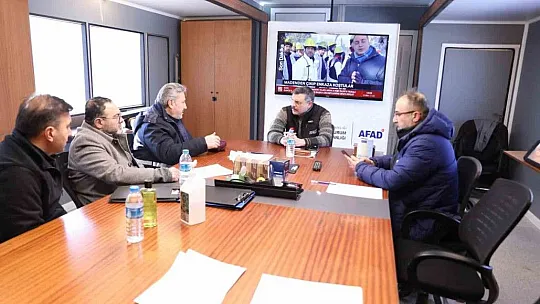 Palancıoğlu ve teknik ekibi Afşin'de incelemelerde bulundu