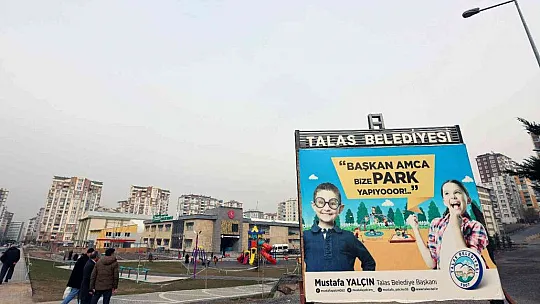 Talas'ta yeni nesil park!