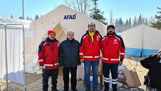 Başkan Yalçın deprem bölgesinde