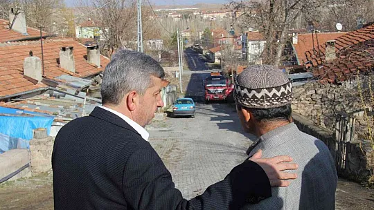 Bünyan'da sokaklar asfaltlanıyor