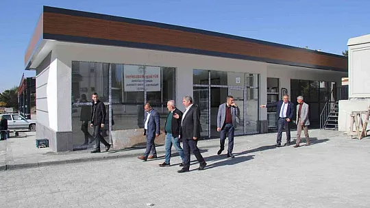 Bünyan'da mini terminal ve kapalı pazar yerinde inceleme