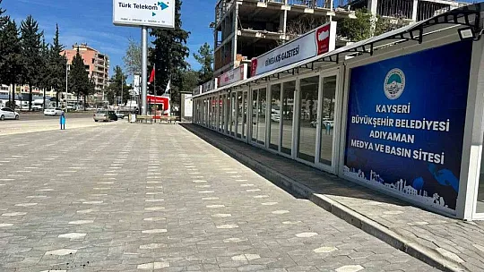'Adıyaman Konteyner Basın Sitesi' teşekkürü