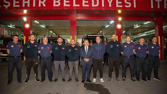Büyükkılıç, fedakarca görev yapan itfaiye erlerini karşıladı