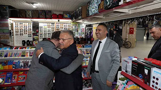 Büyükkılıç çarşı esnafını ziyaret etti...