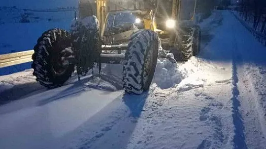 14 ilçede 227 mahalle yolu ulaşıma açıldı...