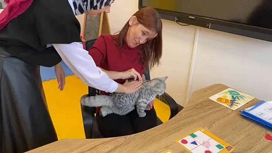 Engelsiz Yaşam Merkezi'nin yeni üyesi 'Şeker'