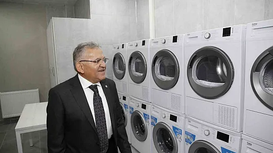 Büyükşehirden öğrencilere çamaşır hizmeti!