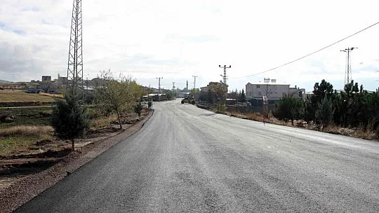 Çatakdere'de yol çalışması