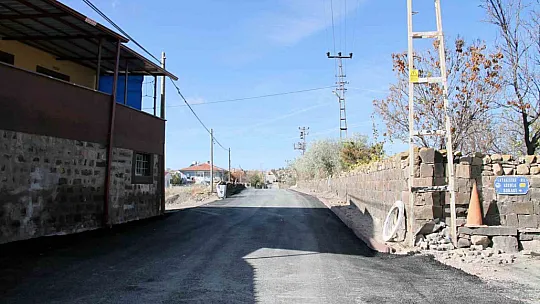 Çatakdere'de yol çalışması