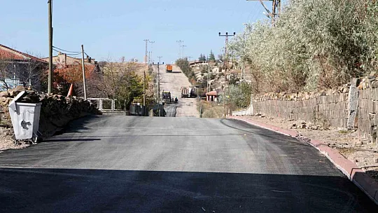 Çatakdere'de yol çalışması