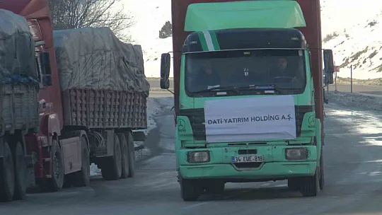 Deprem bölgesine dört yandan yardım konvoyu gidiyor