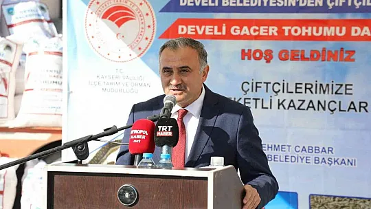 Develi'de gacer desteği