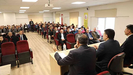Develi'de o proje hakkında toplantı yapıldı