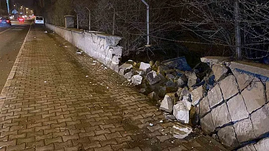 Duvara çarparak durabildi