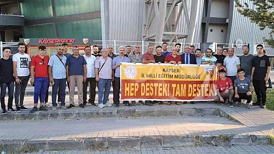 Eğitim camiasından Kayserispor'a destek