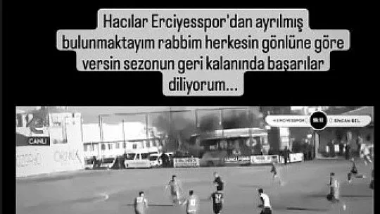 Hacılar Erciyesspor'da yaprak dökümü