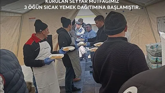 Erciyes Anadolu Holding'ten depremzedelere yemek desteği