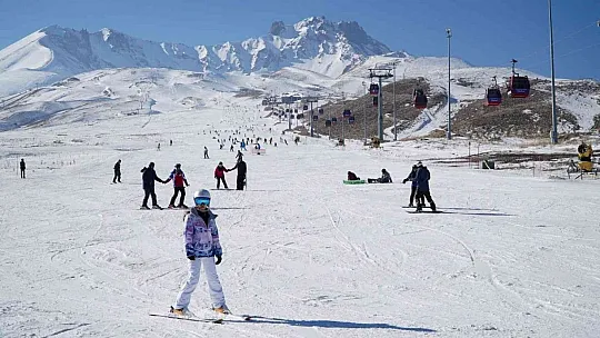 Erciyes'e hafta sonu kaç kişi gitti?