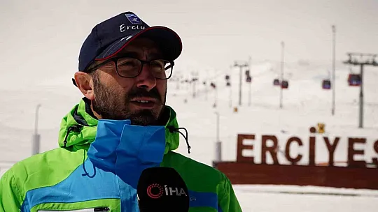 Erciyes'te kayak sezonu uzadı