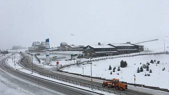 Erciyes'te kar yağışı