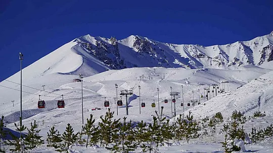 Erciyes'te kar manzaraları...