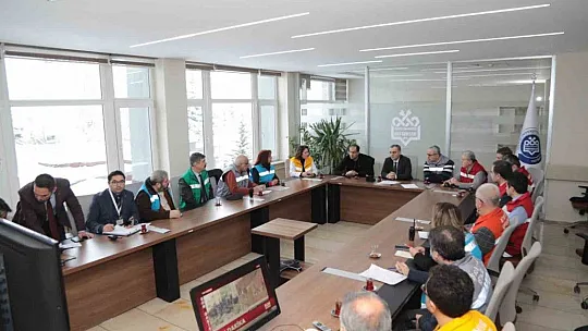 ERÜ'de 'Afet Ekibi Toplantısı' gerçekleştirildi